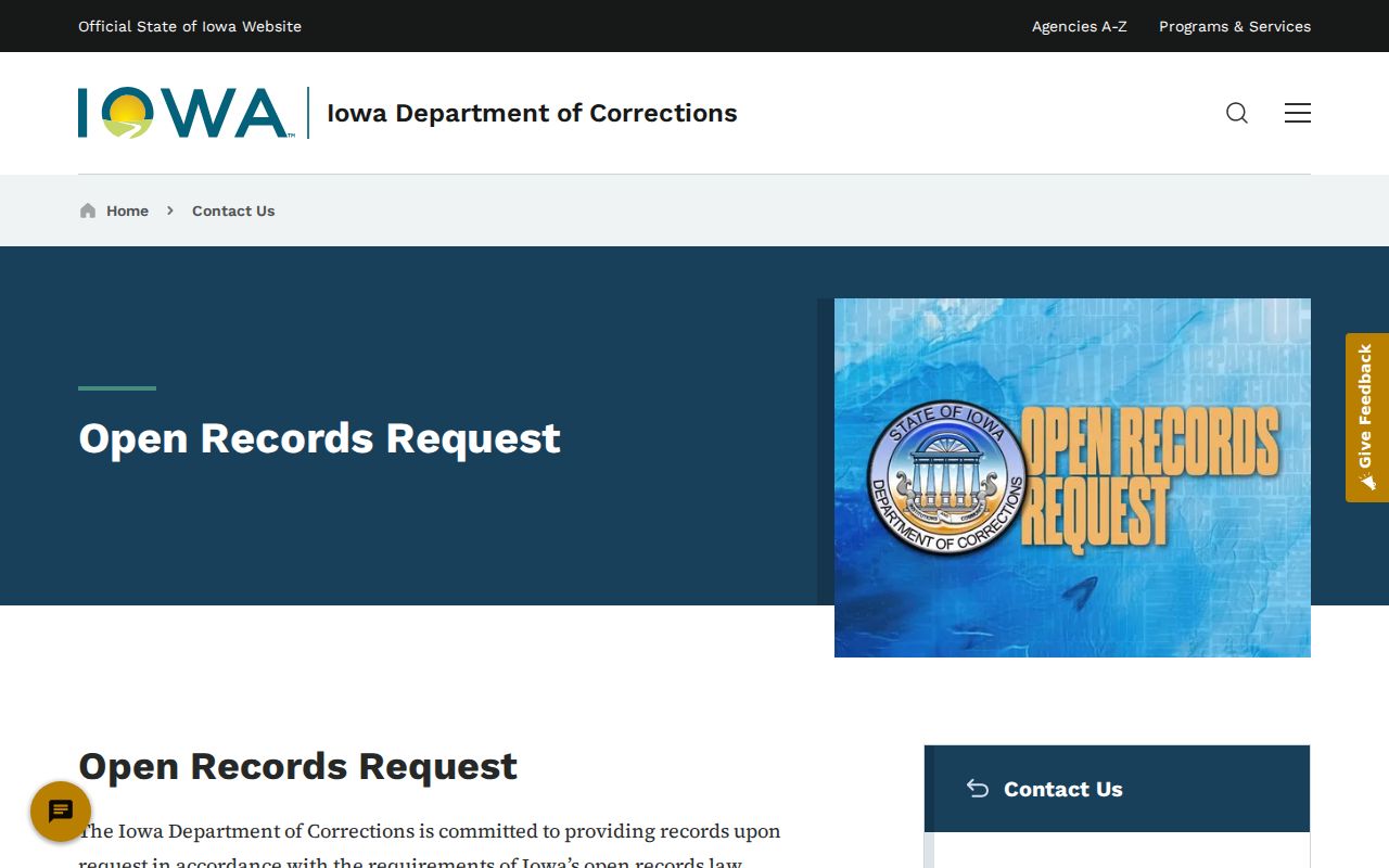 Iowa DOC records request for Jones County arrest history follow-up