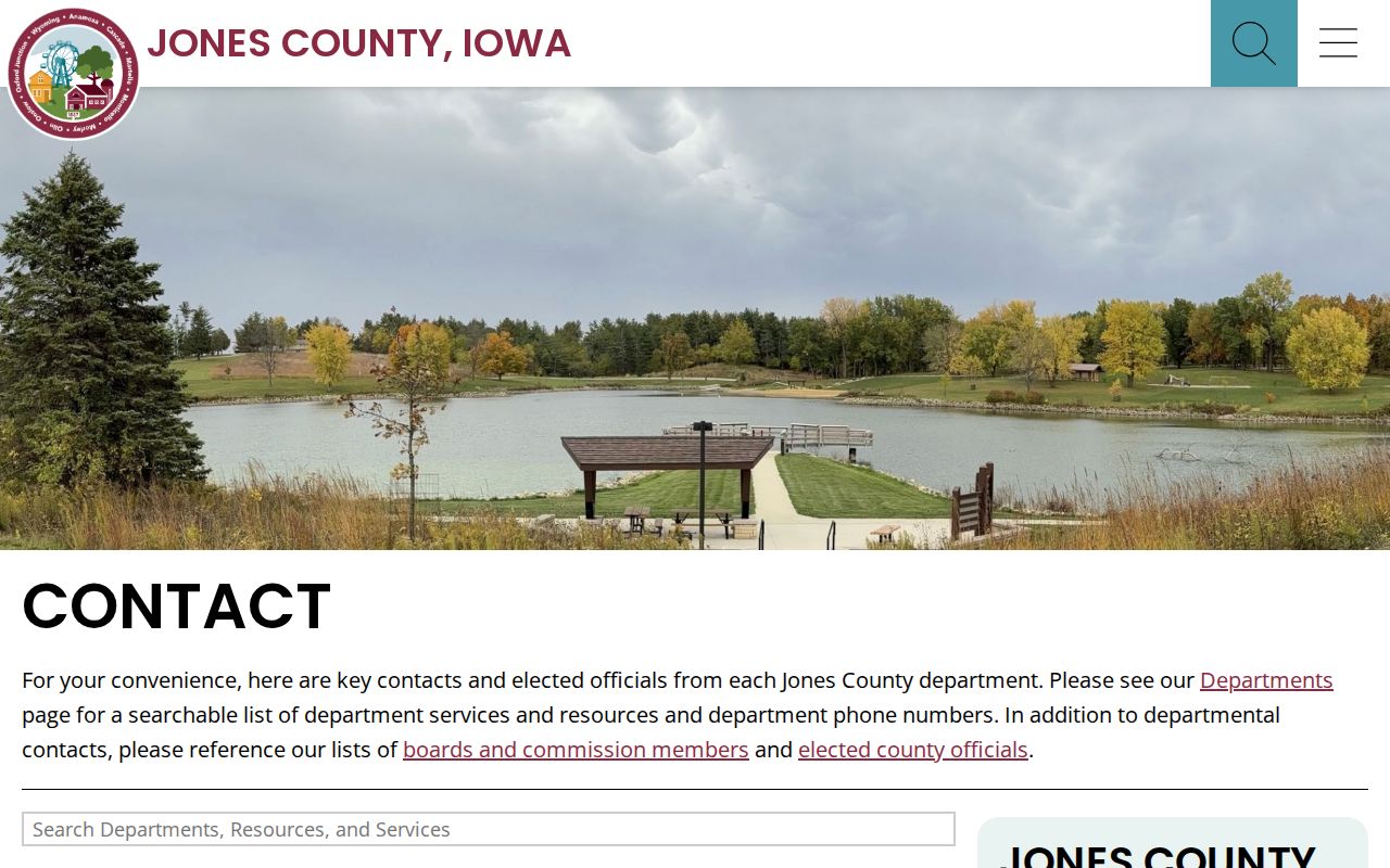 Jones County criminal court records courthouse contact page