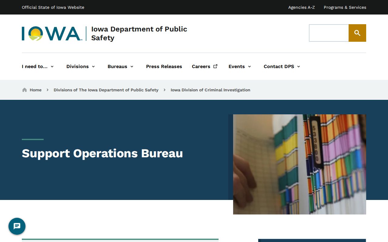 Jones County criminal history state repository operations