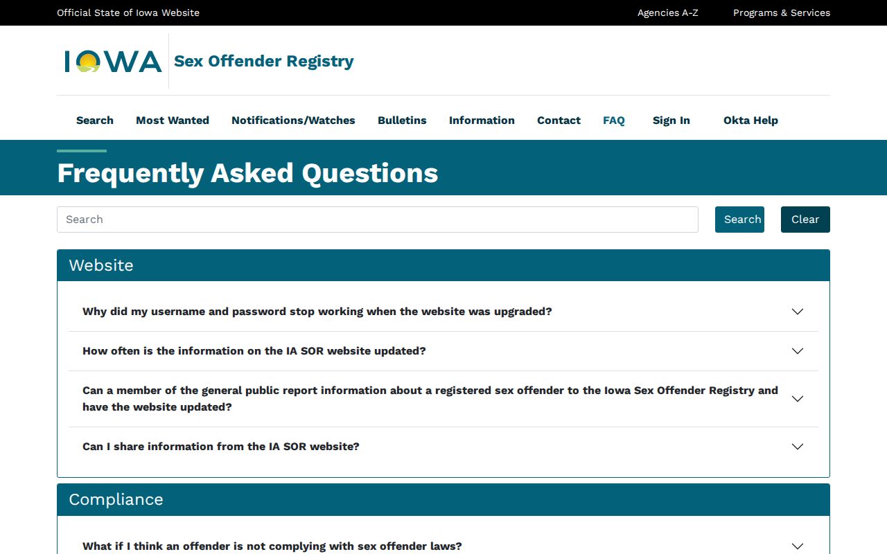 Iowa registry search and lawful use guidance for Jones County sex offender checks